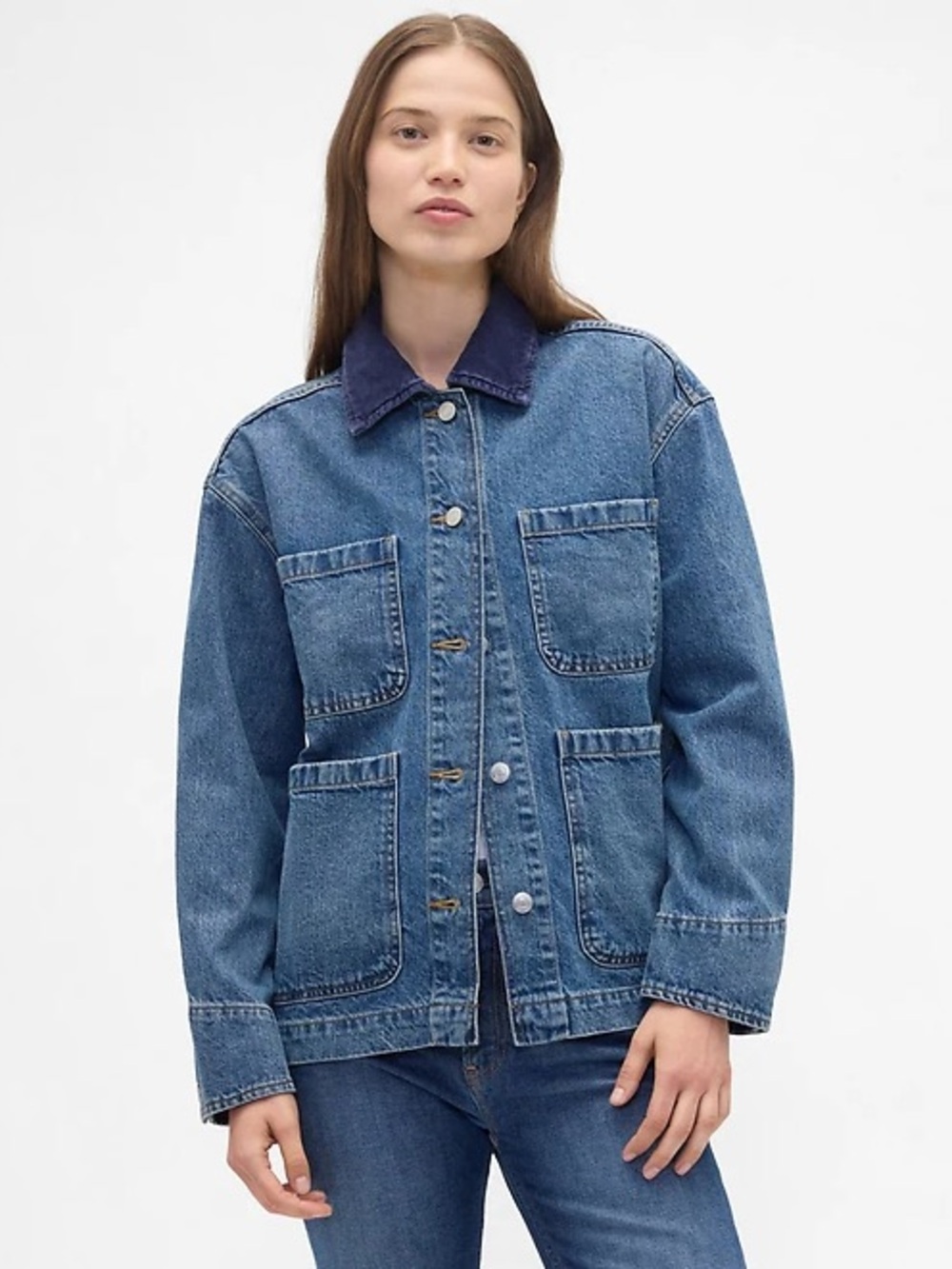 GAP Denim Corduroy Chore Jacket Barn Jacket